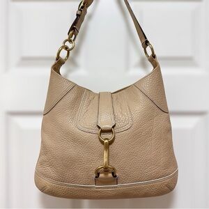 Coach Hamptons Pebble Leather Slim Hobo Shoulder Bag Vintage Y2K